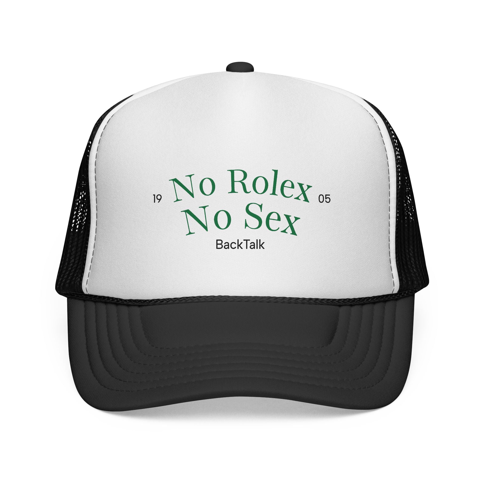 "No Rolex No Sex" Trucker Cap | Funny & Relatable Slogans