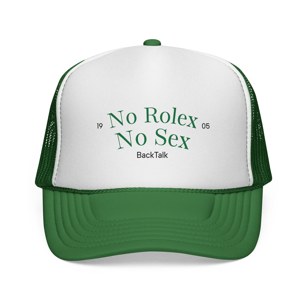 "No Rolex No Sex" Trucker Cap | Funny & Relatable Slogans