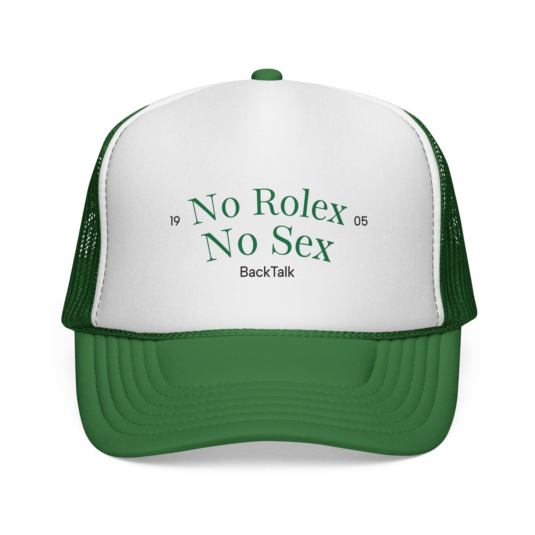 "No Rolex No Sex" Trucker Cap | Funny & Relatable Slogans